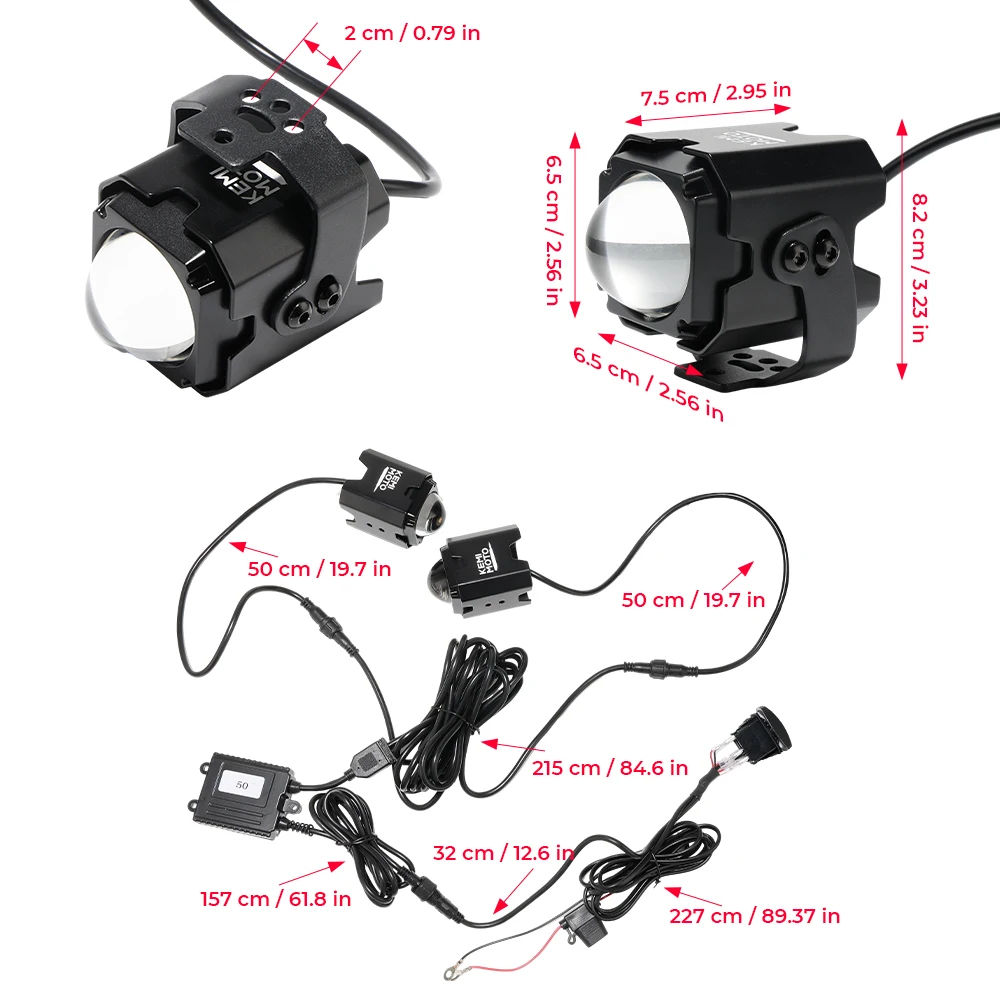 UTV ATV LED-Peitschenlichter ohne Peitsche, passend für 1,5''-2'' Überrollbügel, kompatibel mit Polaris RZR, für CFMOTO Zforce, für Can-Am Maverick X3 – Detail 9