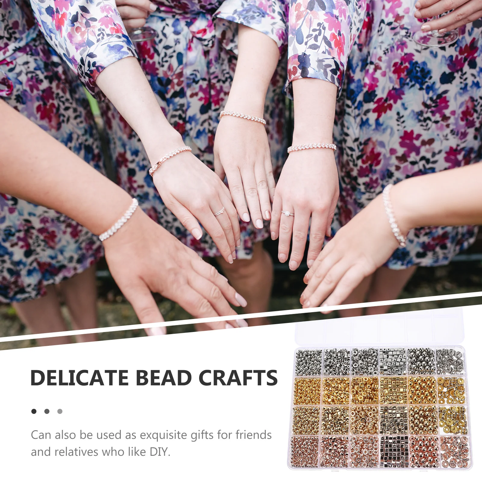 

1Set Spacer Beads Multifunctional Premium Loose Beads for DIY Jewelry Making Necklace Bracelet Crafts Accessories