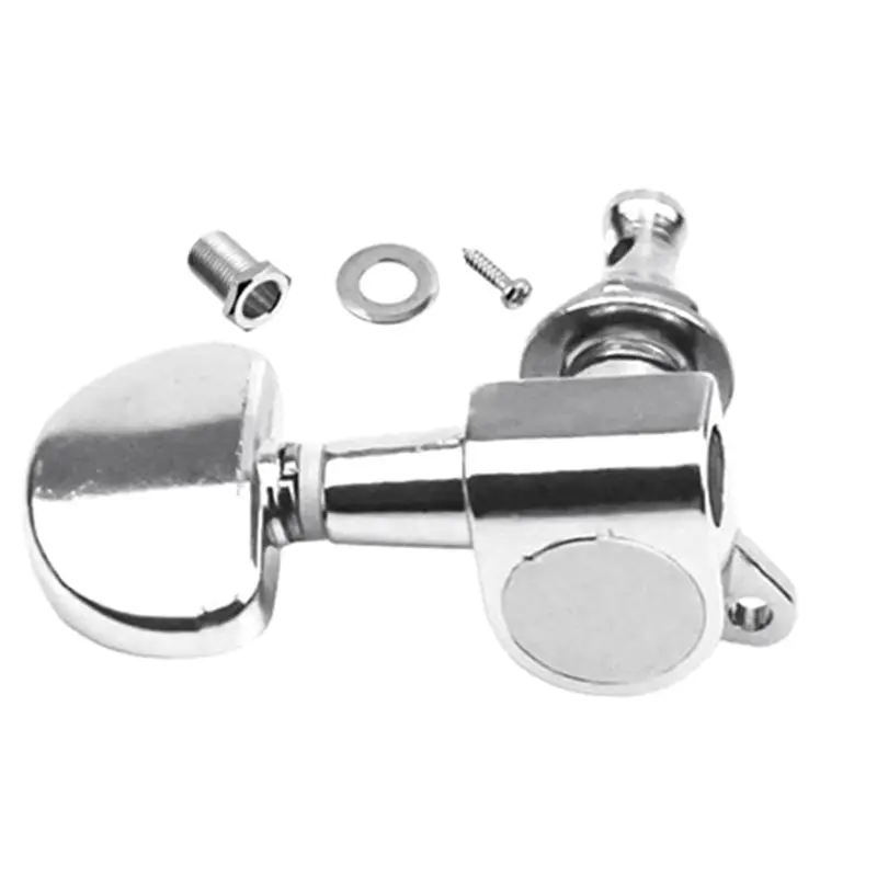 (ABYM) Bakelite Guitar Spin Quasi-Folk Alloy Semi-Circle Fully Enclosed String Button Roll String Peg