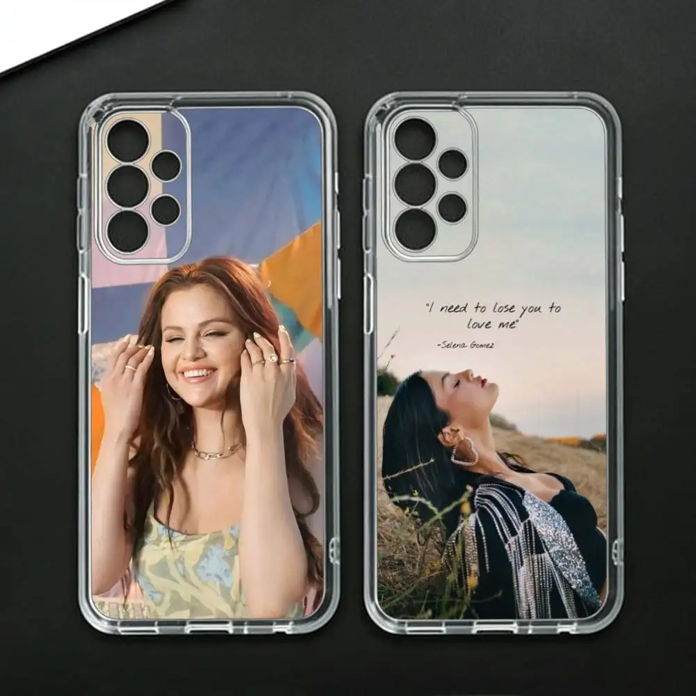 S-Selena G-Gomez Singer Phone Case For Samsung Galaxy A71,A70,A52,A51,A40,A30 Transparent Cover