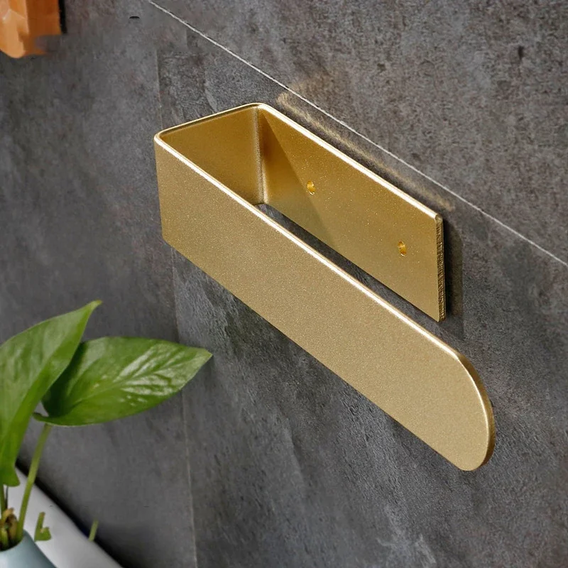 Towel Rack No Drill Wall Hanging Towel Holder Storage Shelf Bathroom Kitchen Single Bar Space Saving Towel Rack Household Items