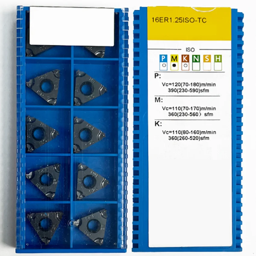 16ER1.00ISO-TC/16ER1.50ISO-TC/16ER1.75ISO-TC/16ER2.00ISO-TC/16ER2.50ISO-TC/16ER3.00ISO-TC GM3225 16ER คาร์ไบด์10ชิ้น/กล่อง