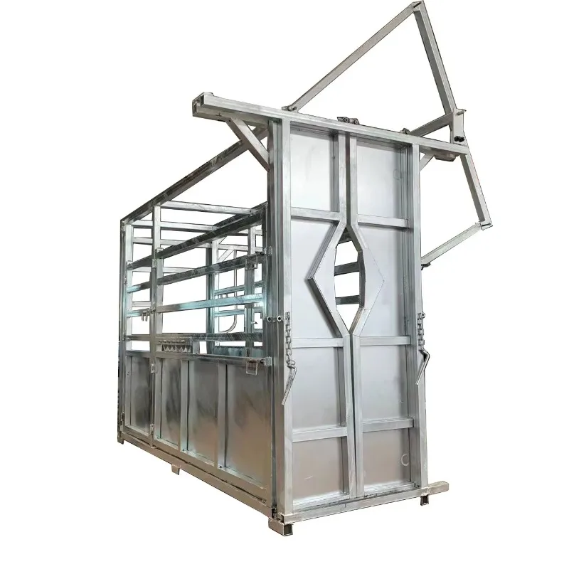 Heavy Duty Portable Cattle Headlock Panels Cattle Crush Head Bail Bale Sliding Gate With Weight Scale