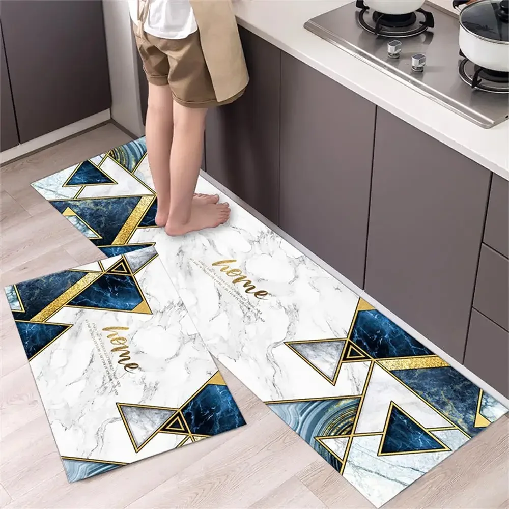 Kitchen Rug Durable Home Entrance Doormat High-end Kitchen Mats For Floor Waterproof House Hold Washable Non-slip Large Carpet