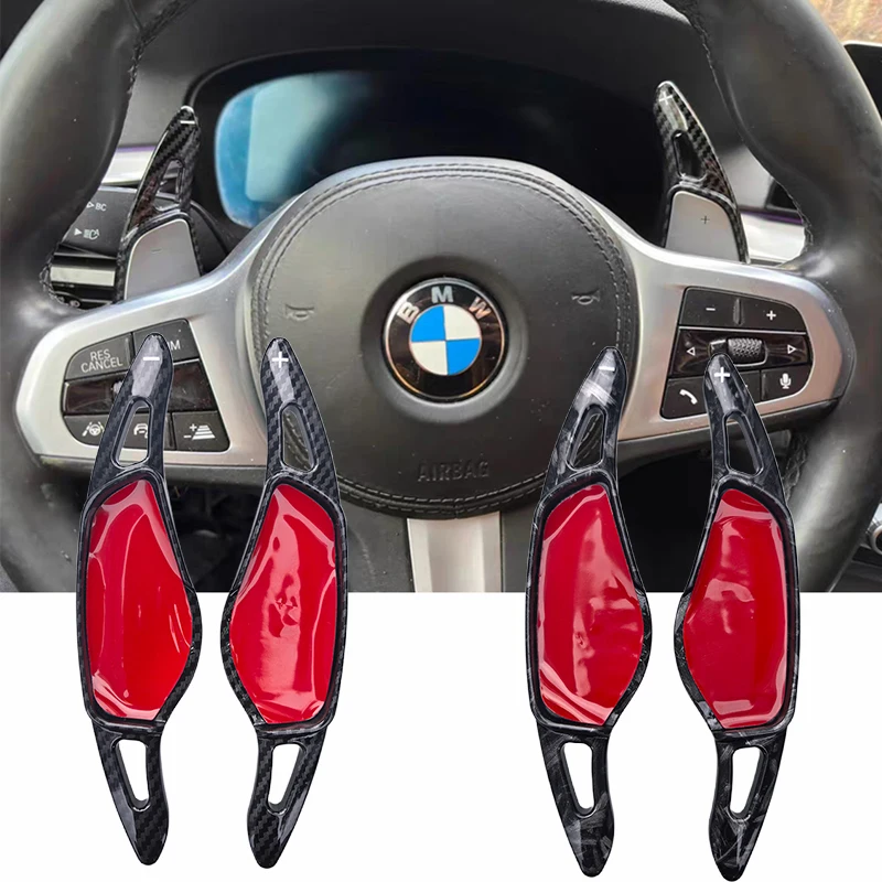 عجلة القيادة التحول مجداف شيفتر تمديد لسيارات BMW 5 سلسلة G30 7 سلسلة G11 G12 X3 G01 X4 G02 F90 2017 2018 تصفيف السيارة #1