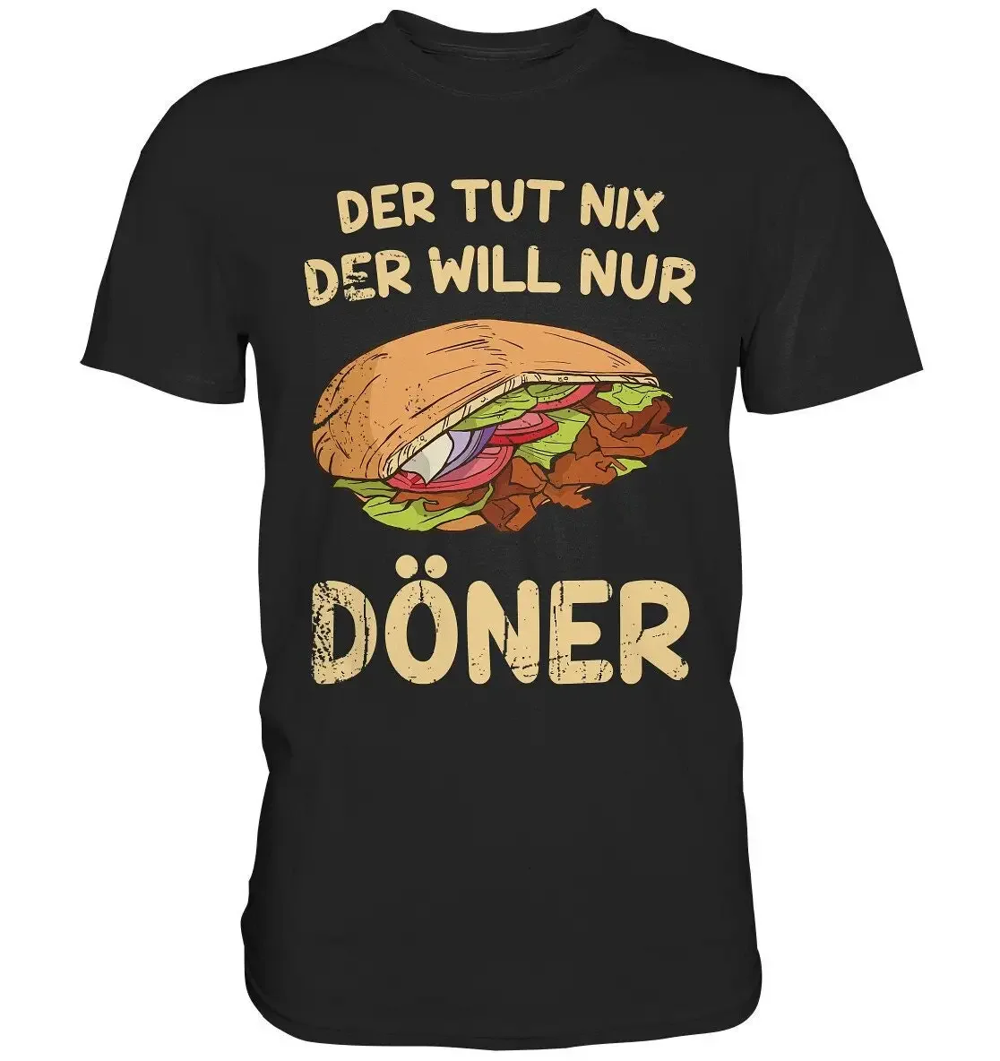 Camiseta Premium Der Tut Nix Will Nur Döner Kebab Imbiss Dönerspieß
