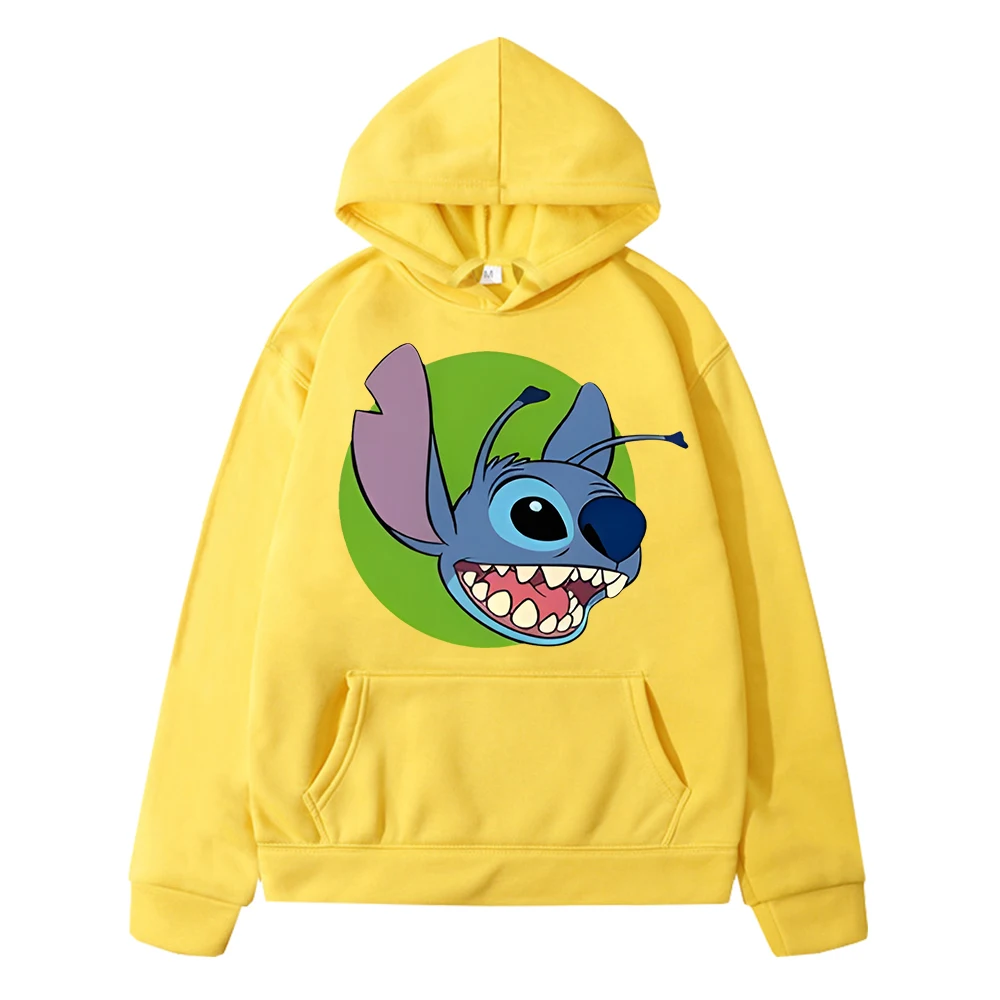 Stitch Disney print Hoodies Fleece Sweatshirt Casual Jacket y2k sudadera disney Anime hoodie boys Pullover kids clothes girls