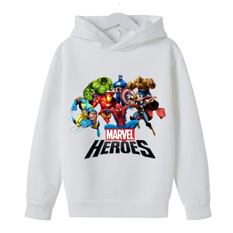 Kids Spring and Autumn Hot Hoodie Boys and Girls Hoodie Top 2-12-year-old Children's Casual Sports Top Spider Man Superman