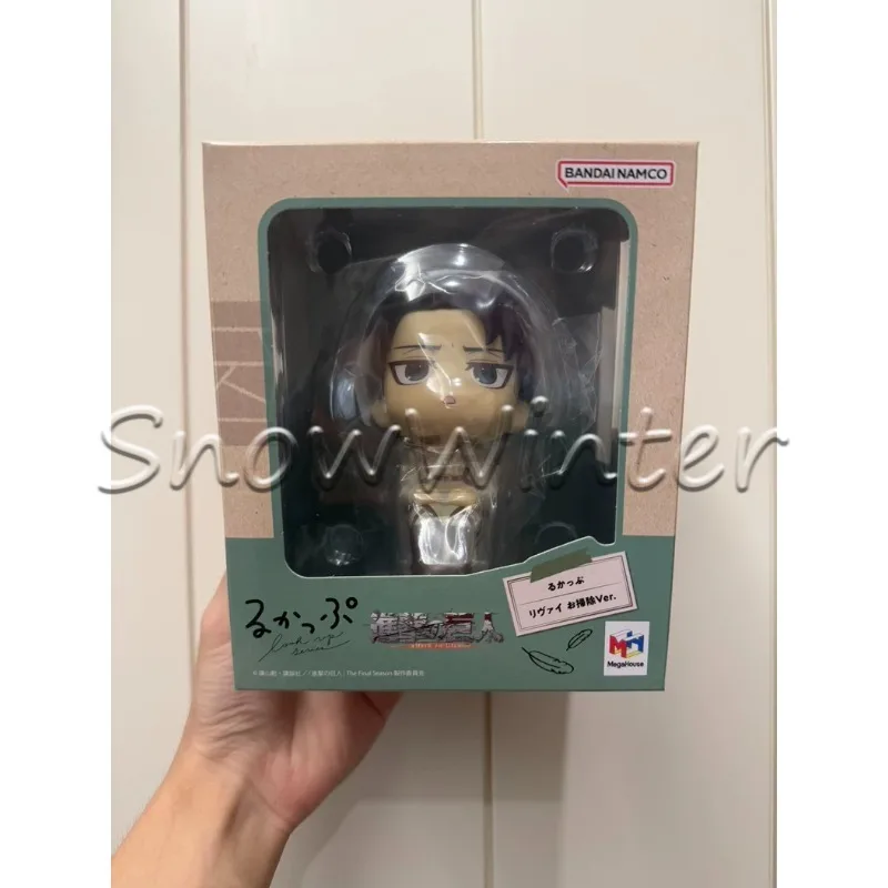 【en-stock】megahouse-look-up-attack-on-titan-levi-ackerman-version-limpia-figura-de-anime-nueva-en-caja-modelo-coleccionable-adorno