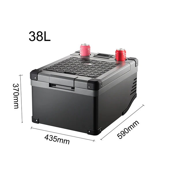 Camping Car Refrigerator Colku 38L Food Truck Refrigerator 24V 12 Volt Car Freezer With File Ticket Position