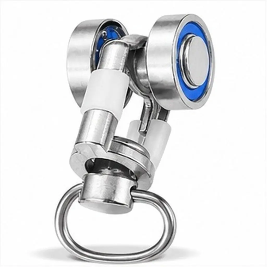 12Pcs High-Performance Aluminum Curtain Track Rollers Effortless Silent Movement Curtain Pulley Runners for Residential Office