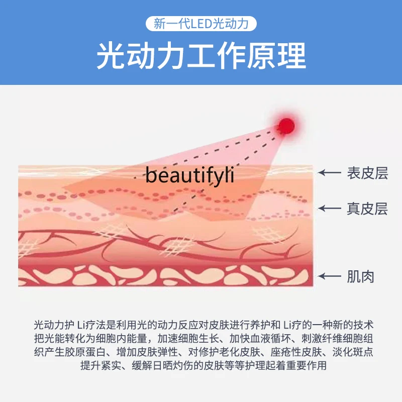 Red and Blue Bright Face Skin Whitening and Spots Lightening Spectrometer Beauty Salon Skin Rejuvenation Cosmetic Instrument