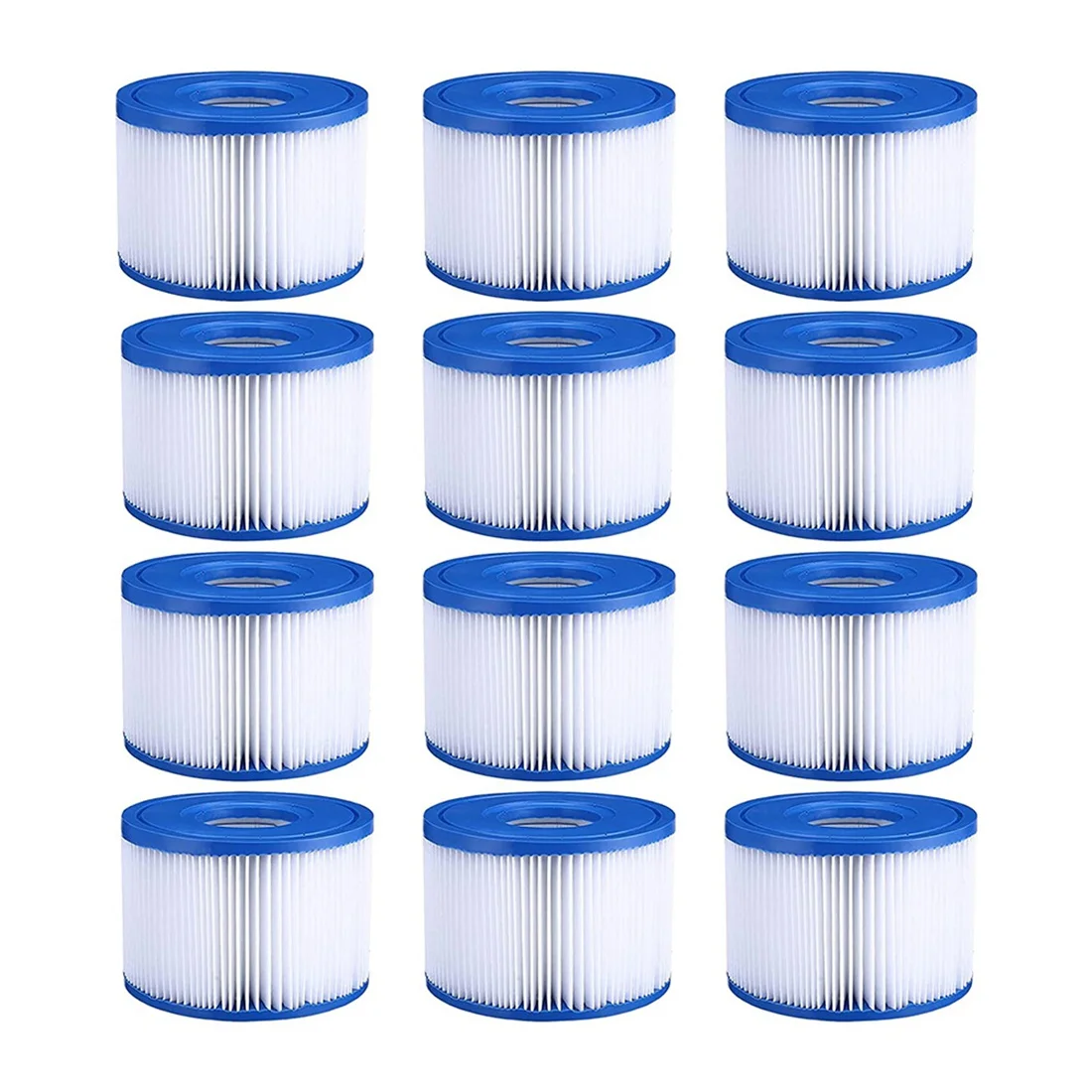 

12Pcs Replacement Filter for Intex Spa Filter 29001E 11692,Type S1 Hot Tub Filter for Intex PureSpa 28403E,28407E,28443E