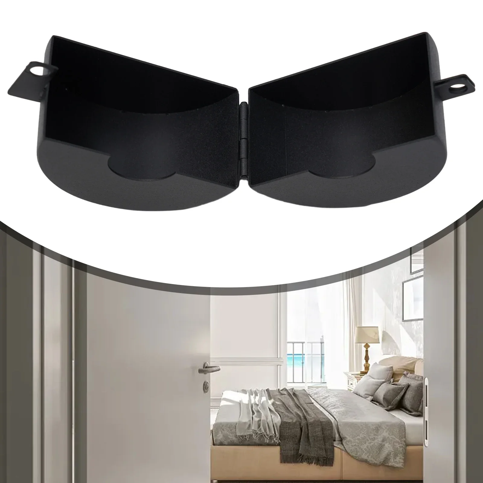 

Handle Lock Devices Door Knob Lock Cover Mobile Home Outdoor No Padlock Portable Protection Tool Stainless Steel