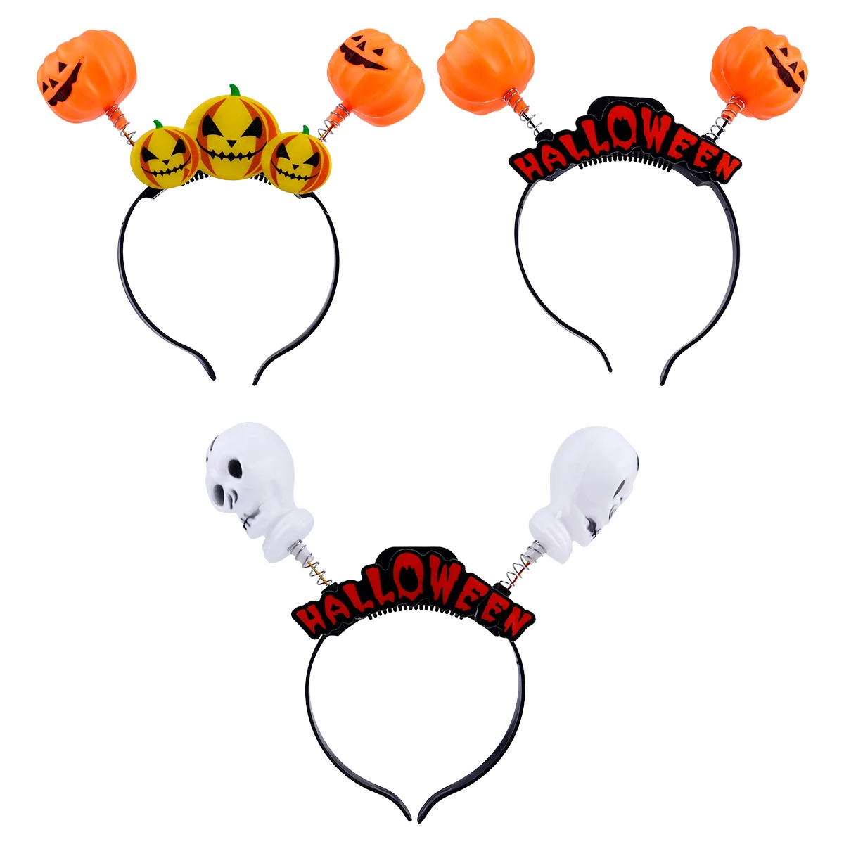 Halloween Lighting Head Band Skull Headband LED Hair Hoop Accessories Headdress