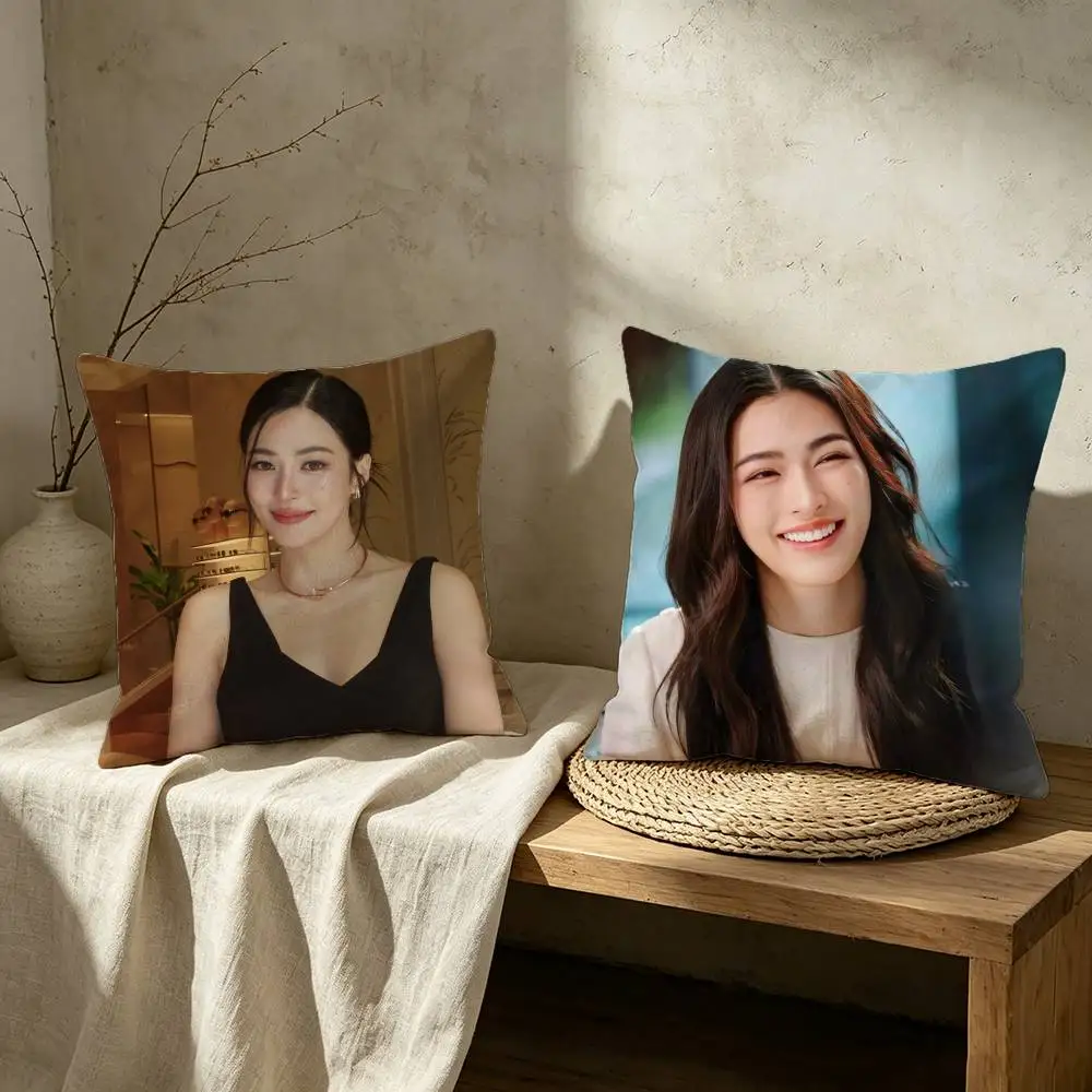 Actress L-Lingling Kwong LingOrm Pillow Case for Sofa Living Room Home office Decor Protective Cover