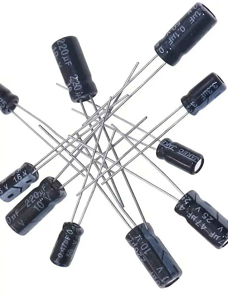 475Pcs/lot 0.22UF-1000UF 24Values Aluminum 6.3-50V Mix Electrolytic Capacitor Assorted Kit And Storage Box