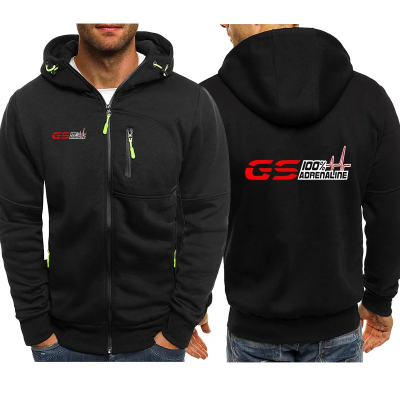 Spring Men New GS Adrenaline Motorrad Biker Fan Hooded Casual Zipper Sweatshirts Tracksuit Fashion Jacket Clothing Outerwear Top