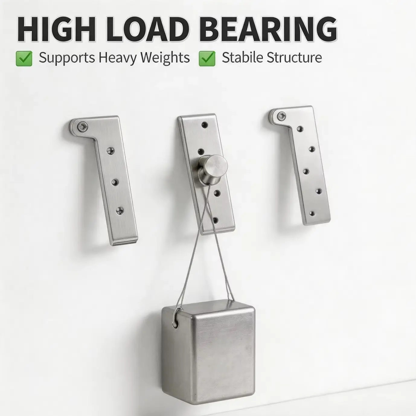 Thickened Stainless Steel 360 Degrees Rotating Hidden Shaft for Wooden Doors Upper & Lower Hinge - Sky And Earth Shaft