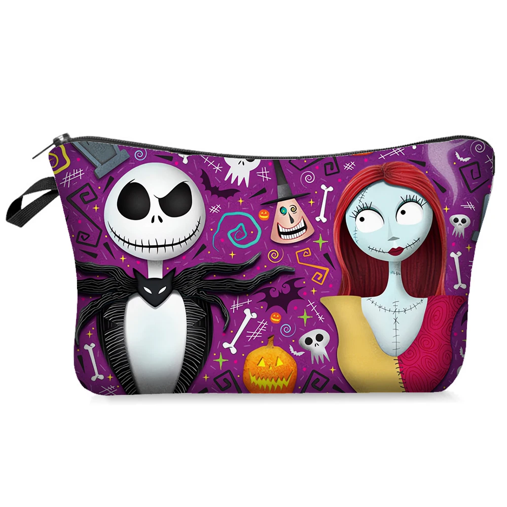 Disney De Nachtmerrie Voor Kerst Jack Skellington Cosmetische Tas Kawaii Anime Bedrukte Opbergtas Schattige Draagbare Draagtassen