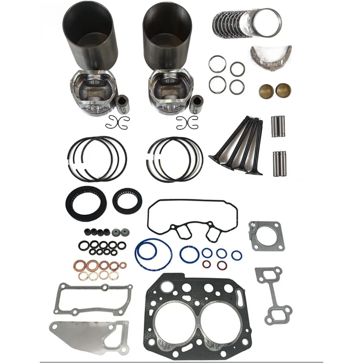 2TNV70 Overhaul Rebuild Kit Compatible for Yanmar 2TNV70 Engine