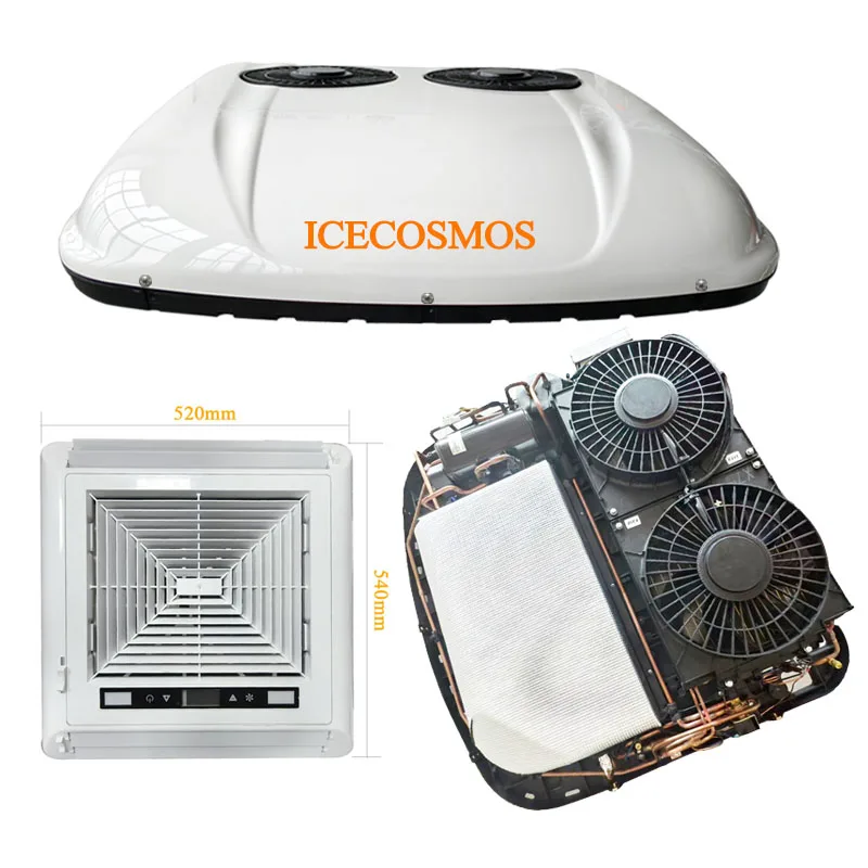 

Off-Grid Efficient Air Conditioning System Roof Top 12v 110V 220v Copper Tube RV Air Conditioner For Caravan Campers Trailer
