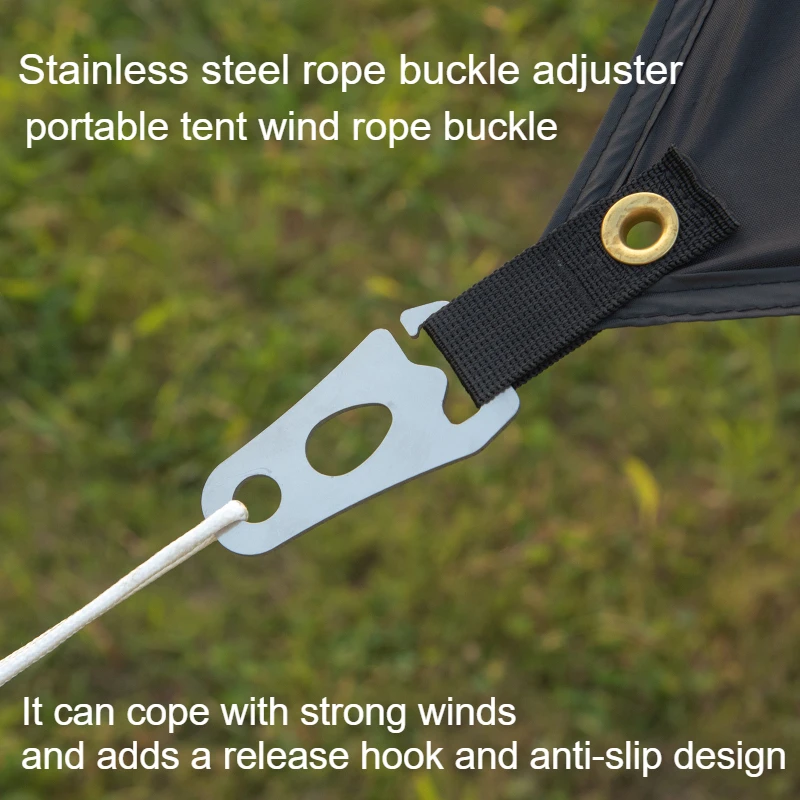 304 Stainless Steel Wind Buckle,tent Adjuster, Wind Buckle Camping Rope Buckle,tent Fastening Accessories Tent Quick Knot Buckle