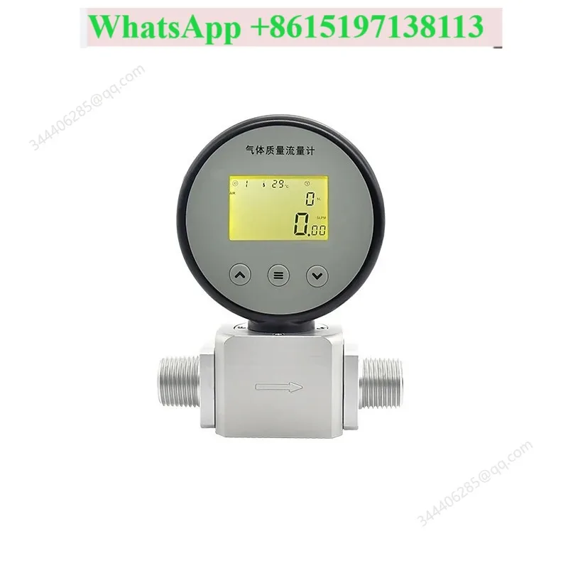 ASAIR Thermal Mass Gas Flow Meter AMS2106 Oxygen Flow Meter Compressed Air Replacement MF5706 for Industrial Use