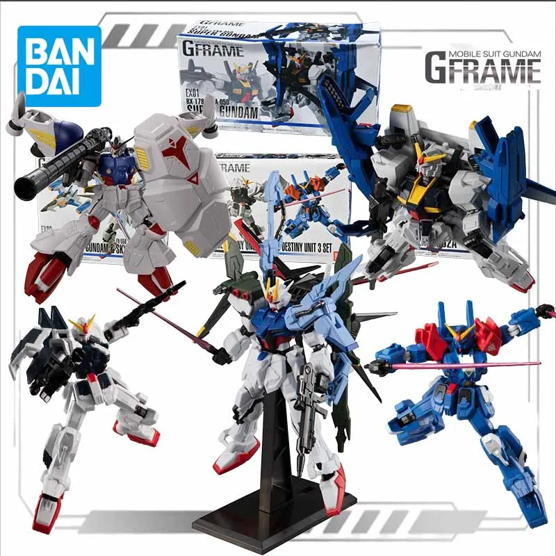 Bandai Original Model Kit  G FRAME SUPER GUNDAM GP02A DESTINY 2 3 Anime Action Figure Assembly Model Toy for Boys Gifts