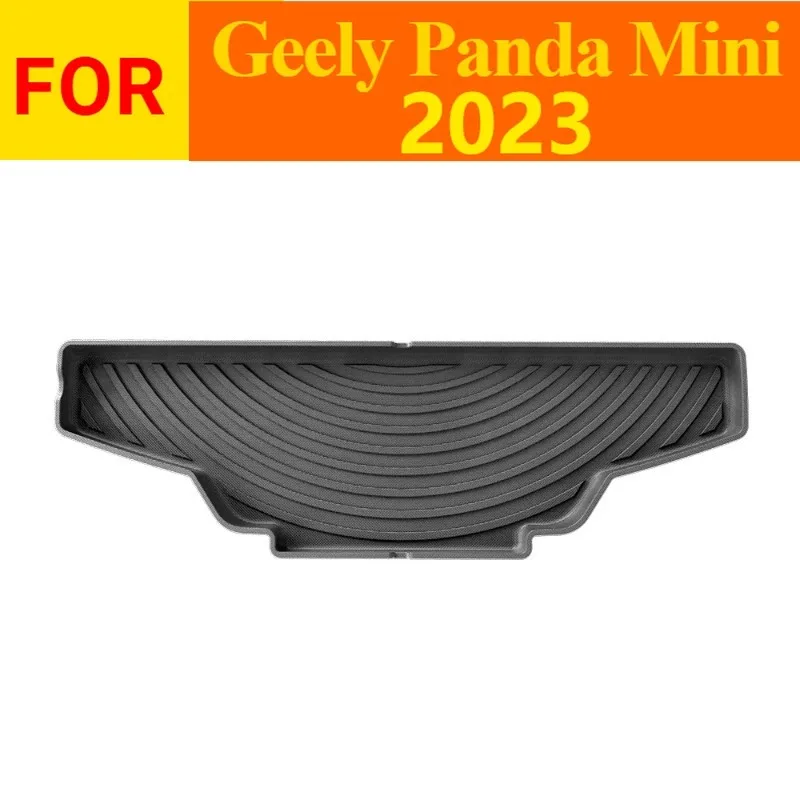 New Products Premium waterproof non-slip 3D TPE Rear Trunk Mat for Geely Panda Mini 2023，All Weather Dustproof Black Interior