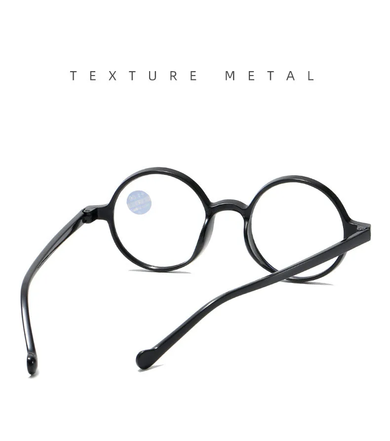 Lesebrille Für Frauen Vintage Runde Rahmen Korrigierende Gläser Männer Hyperopie Presbyopie Lesen Brillen + 1,0 + 1,5 + 2,0 + 2,5 + 3,0 – Detail 1