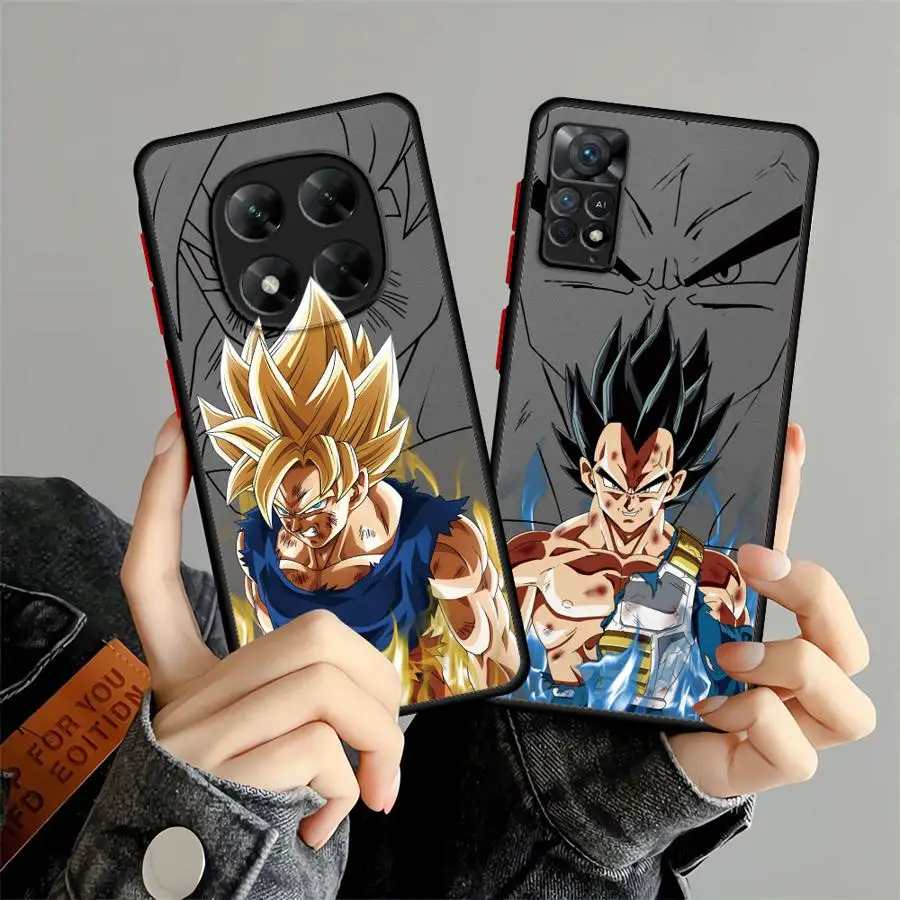 Dragon Ball Anime Cool Custodia per Xiaomi Redmi Nota 9S 8T 13 14 12 Pro Plus 10S 7 12s 11S 8 9 10 11 Pro Copertura posteriore del telefono