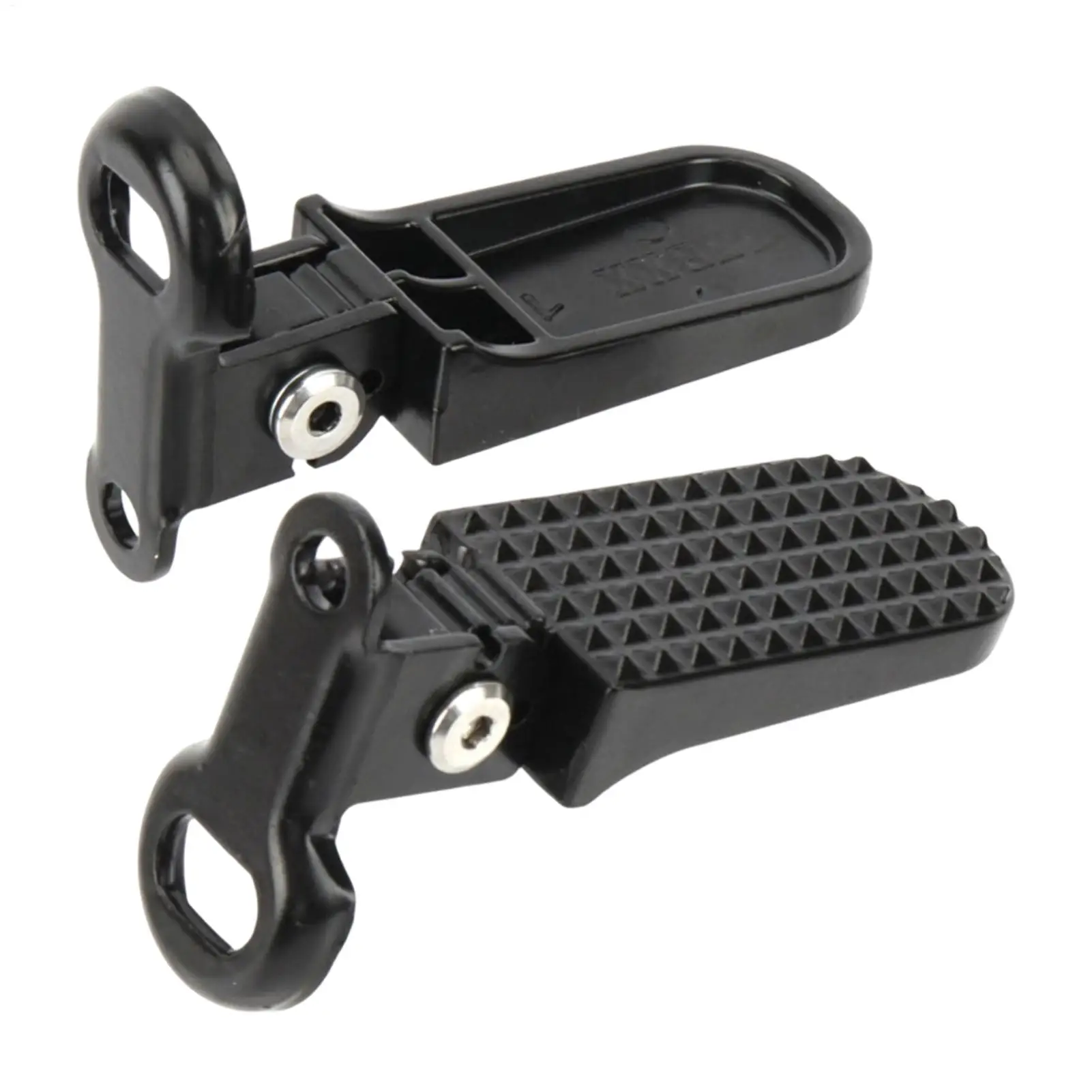 1 Pairs Foldable Electric Bike Rear Pedals Aluminum Alloy Bicycle Foot Rest Pegs With Non-Slip Surfaces Cycling Accessories
