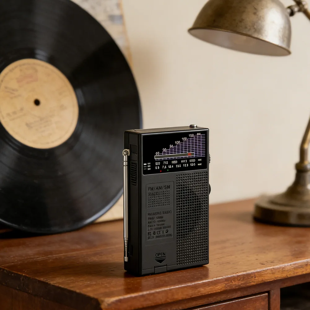 Portable Stereo Radio With Rechargeable Battery & Loud Speaker For Outdoor Travel AM/FM/SW Full Band Radio For Elderly People