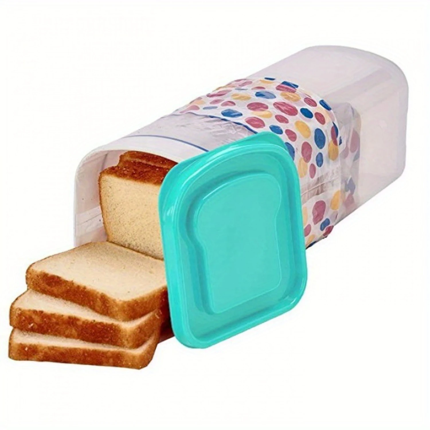 Large Plastic Bread Preservation Box - Keep Fresh for Longer, Space-Saving Toast  Container with Splitter, Airtight and Moisture