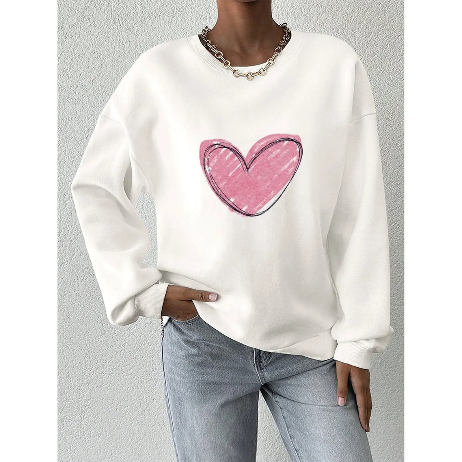 الخريف سترة جولة الرقبة سترة عارضة نزهة العلامة التجارية الجديدة سترة عارضة تريكو تصميم عصري ملابس المنزل والنادي #3