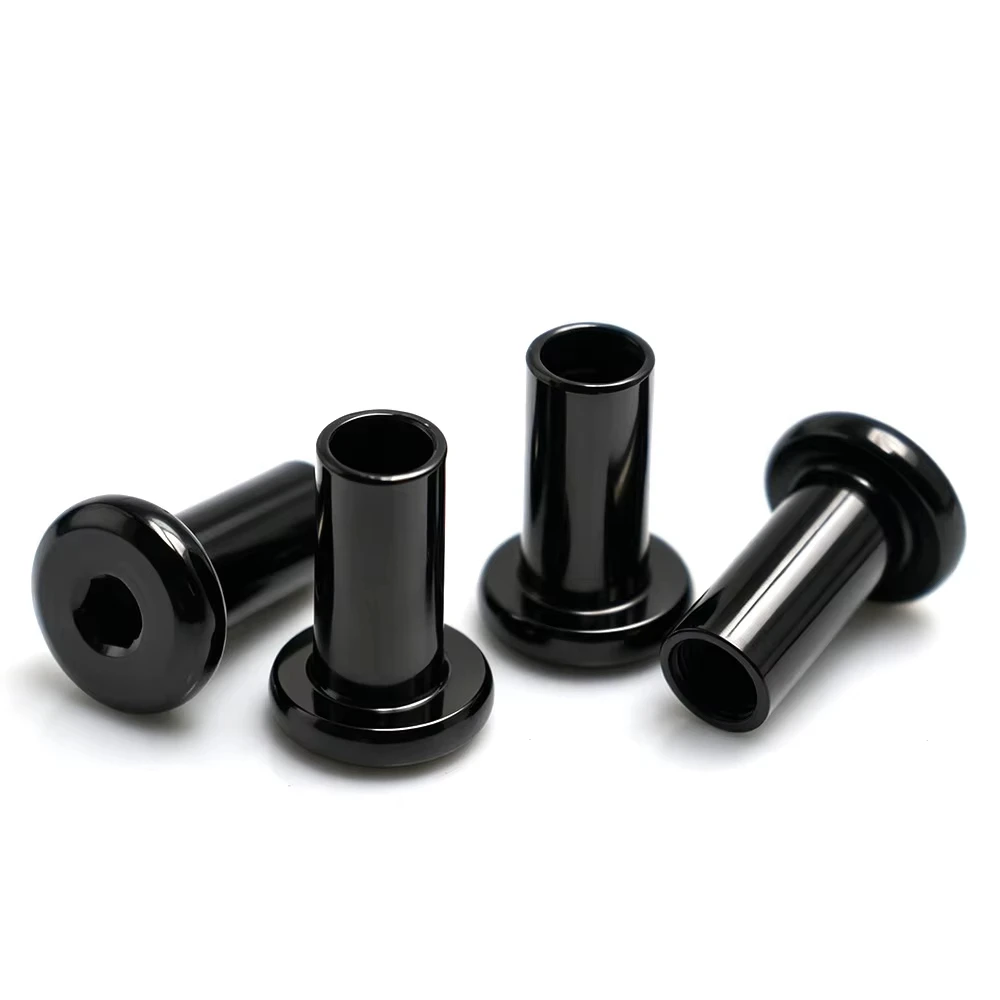 5/10pcs M3 M4 M5 M6 M8 Black 304 Stainless Steel Chamfered Flat Head Hex Socket Barrel Nut Panel Joint Connector Sleeve Nuts
