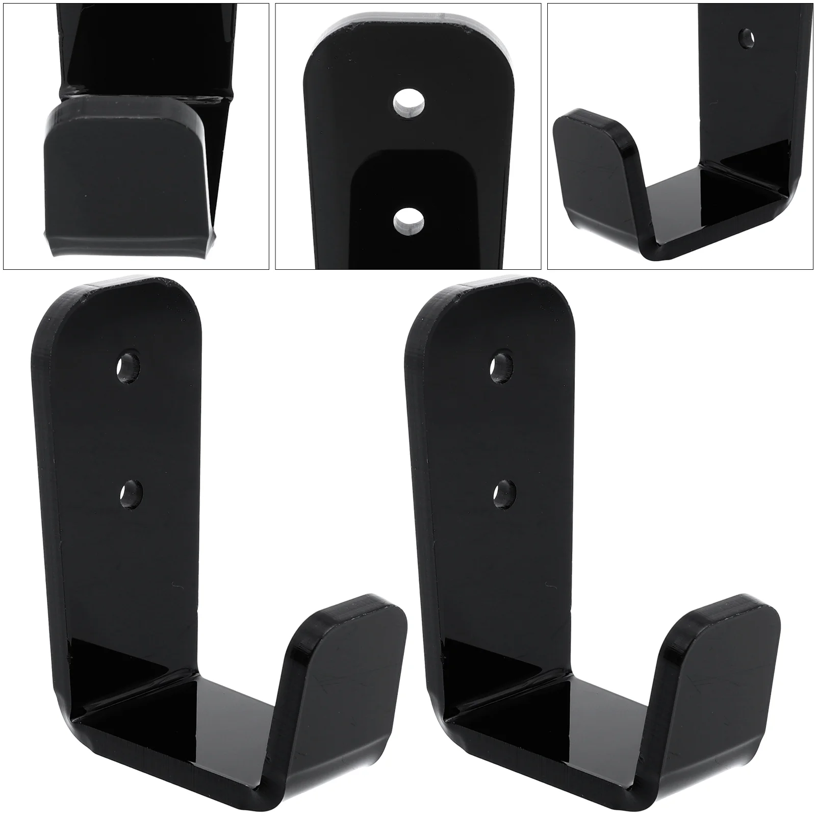 2 Sets Hockey Stick Rack Trekking Poles Shelf Ski Hanging Stands Fishing Headset Multipurpose Storage Acrylic