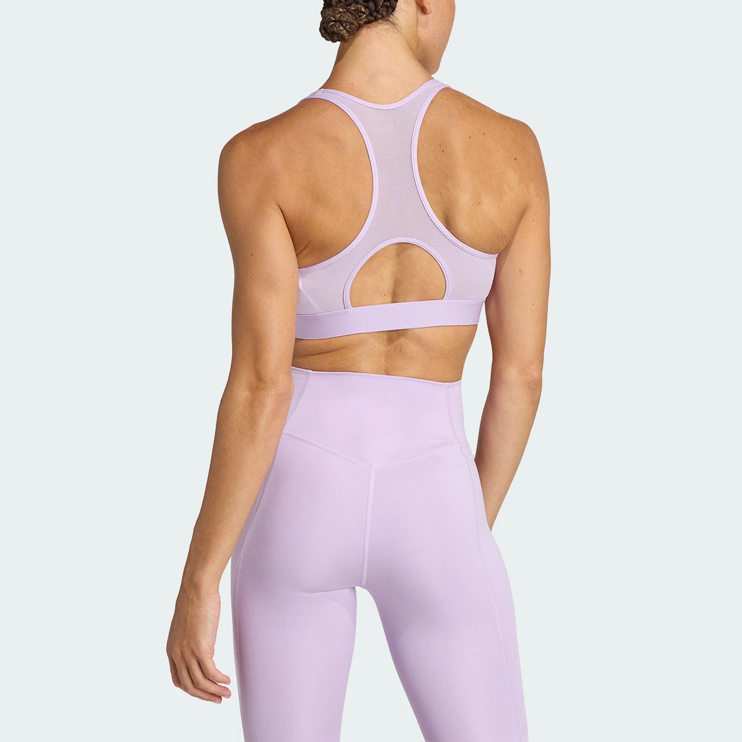 Adidas genuine MAB new women's light purple fitness training sports bra JW2696