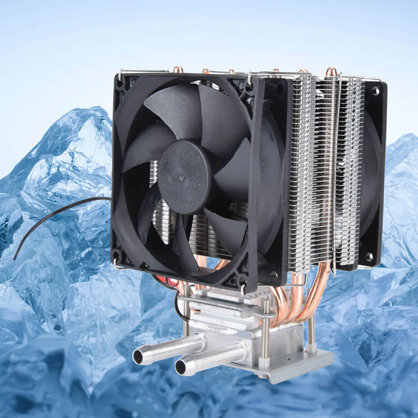12V Thermoelectric Peltier Refrigeration DIY Water Cooling System Cooler Device with Fan Peltier Refrigeration