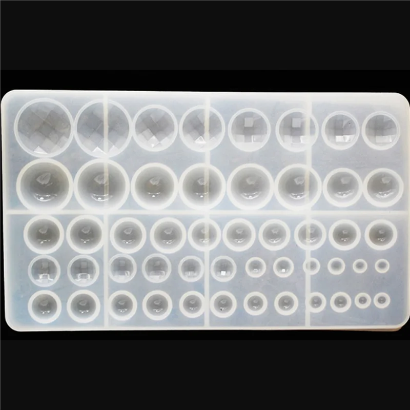 

B03C-2X разноцветные подвески, силиконовая форма, сплюснутые бусины из кабошона, силиконовая форма из смолы для изготовления ювелирных изделий, формы из эпоксидной смолы