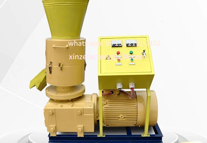 Customizable flat die moving roller granulator, flat die granulator, wood pellet machine small and medium