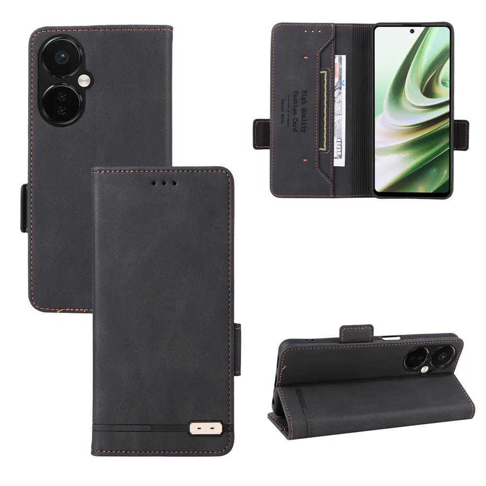 For OPPO K11 5G Fusion Flip PU Leather Wallet Magnetic Buckle Case For OPPO K11 5G K 11 OPPOK11 Anti-Fall Phone Coque