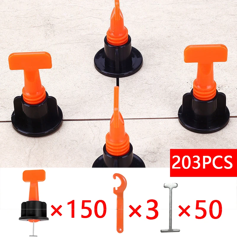 

Professional Floor Wall Tiles Leveling Device Reusable Wall and Floor Clips with Adjustable Spacers for Perfect Alignment