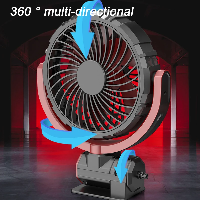 Xiaomi Car Cooling Fan 360° Adjustable Two Head Car Fan Brushless Low Noise Automotive Electric Fan for Dashboard RV Truck