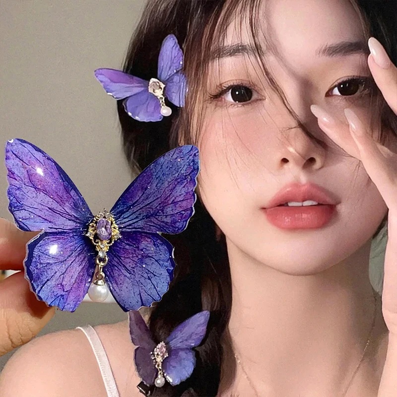 Шикарные зажимы для волос со сломанными волосами, искусственные жемчужины