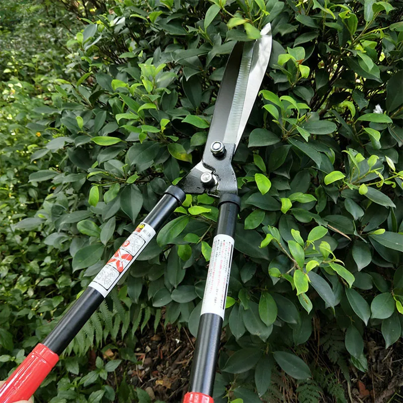 Two-handed extended telescopic handle garden scissors potted plant pruning lawn long handle scissors sharp pruning tools