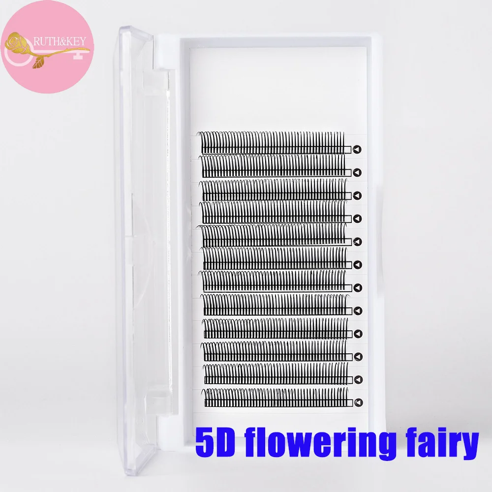 5D ciglia di alta qualità extension ciglia easy fan volume 0.07mm fatto a mano in seta coreana 5D Flower God Comic Fairy Eyelashes