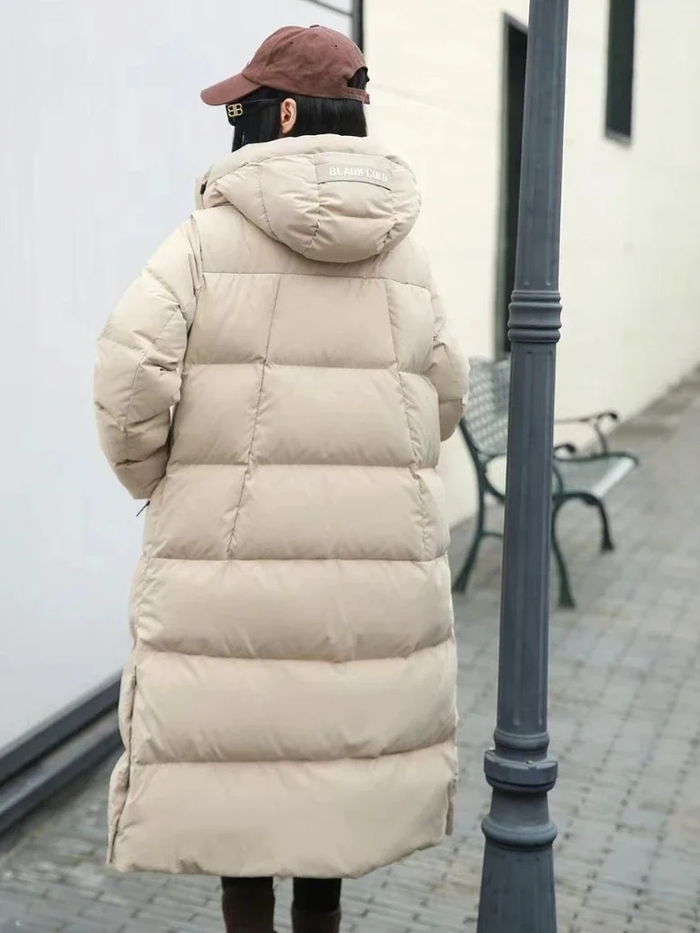 Winter Nieuwe Dames Donsjack Commuter Hoodie Warme 90% Ganzendons Jas