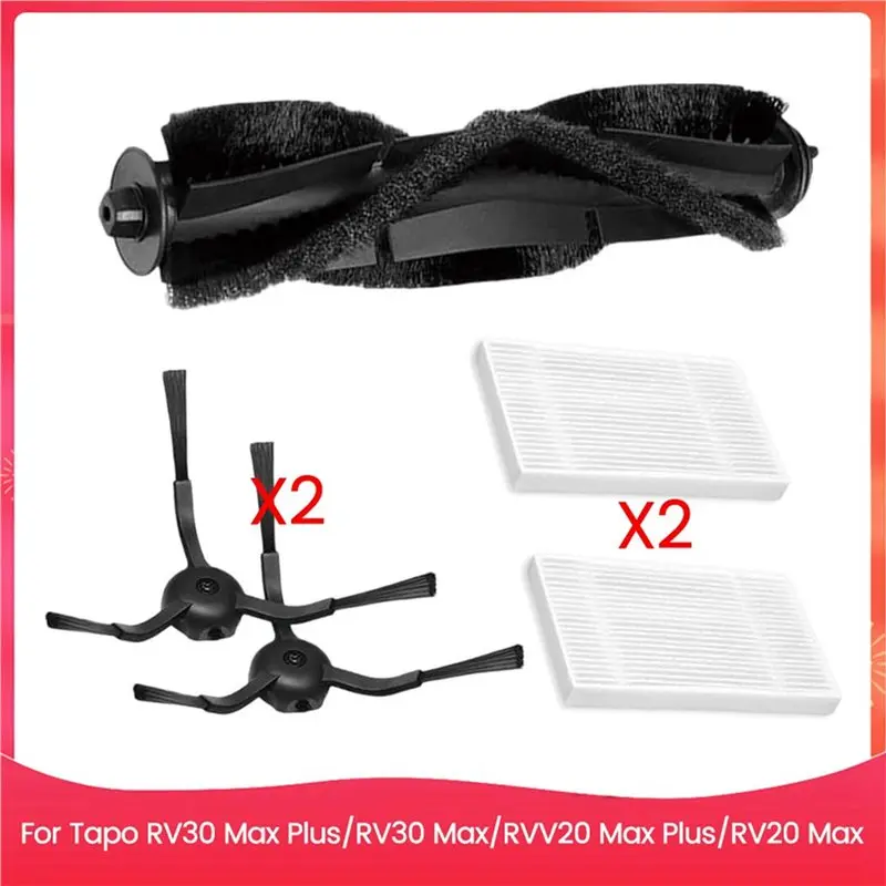 【PASSIONE】2 juegos de piezas de repuesto de vacío para Tapo RV30 Max Plus, para RV30 Max, para RVV20 Max Plus, para accesorios de vacío RV20 Max